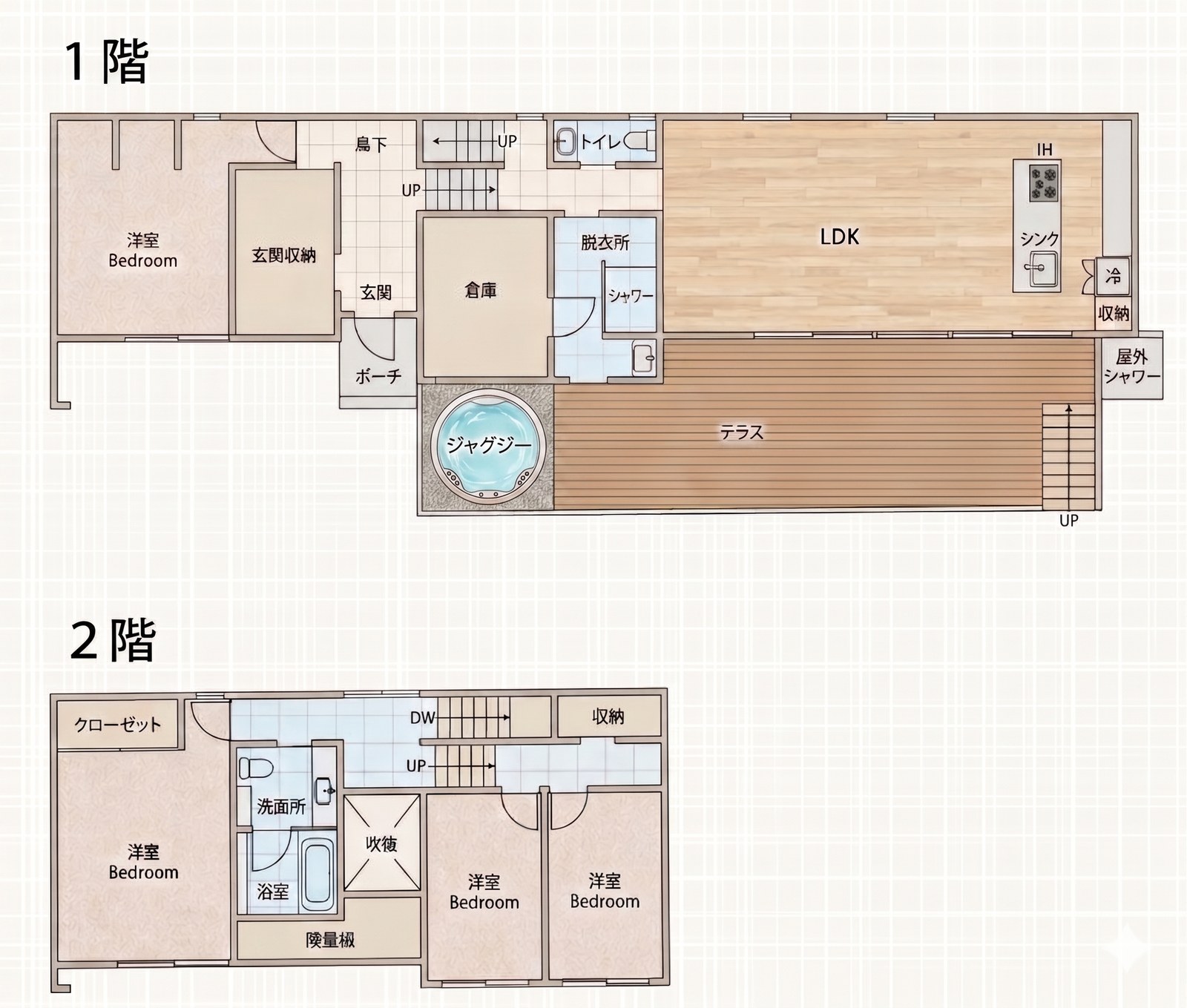 見取り図 1階・2階